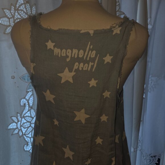 Magnolia Pearl Star Linen Layla Tank Dress Woman's One Size - Picture 4 of 9